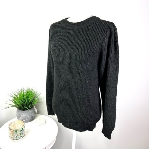 IRO Sweater Womens XS Black Winter Crewneck Alpaca Wool Blend - Picture 3 of 10